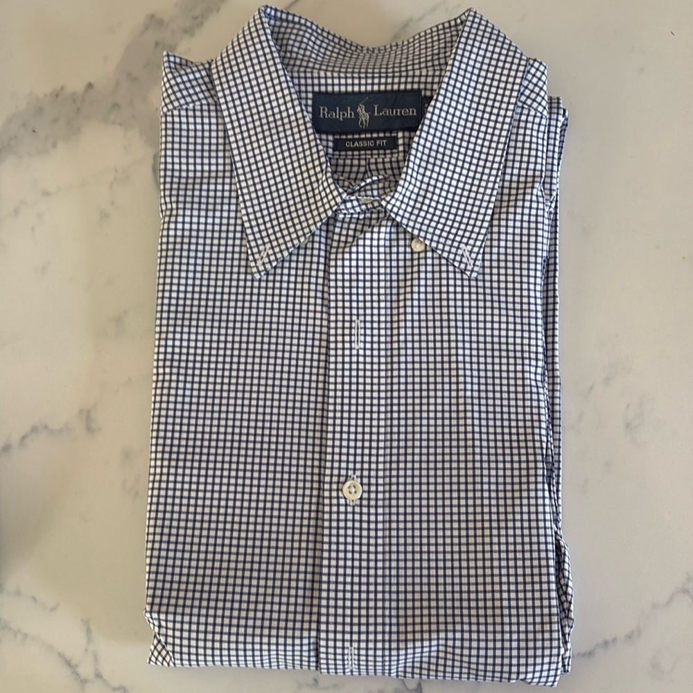 Ralph Lauren Polo Men's Tattersall Shirt - XL Classic Fit